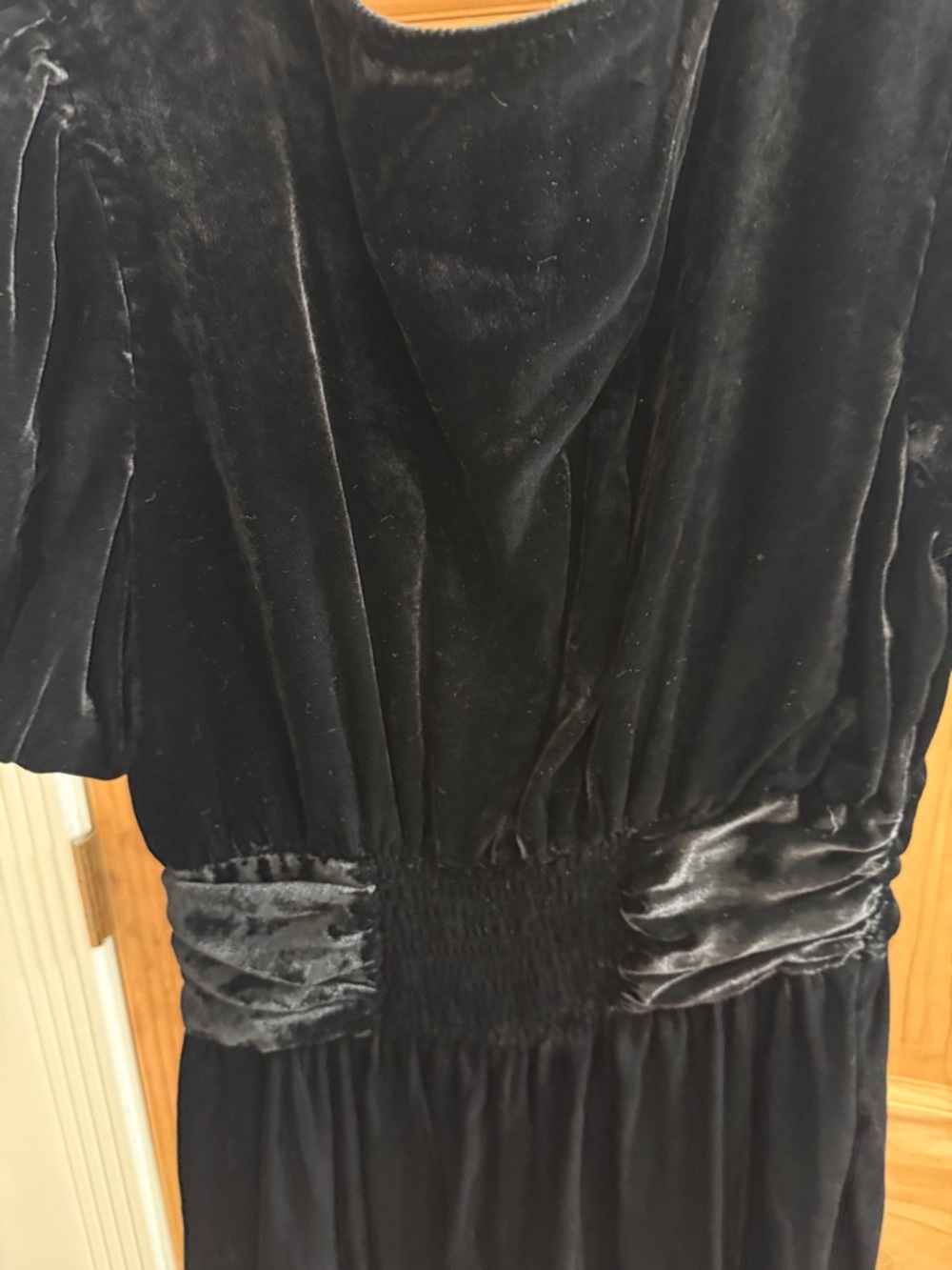 Anthropology black velvet dress - Picture 3 of 4